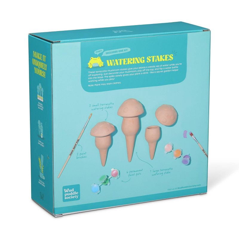 slide 3 of 6, Mud Puddle Society Self-Watering Spikes Mushroom, 1 ct