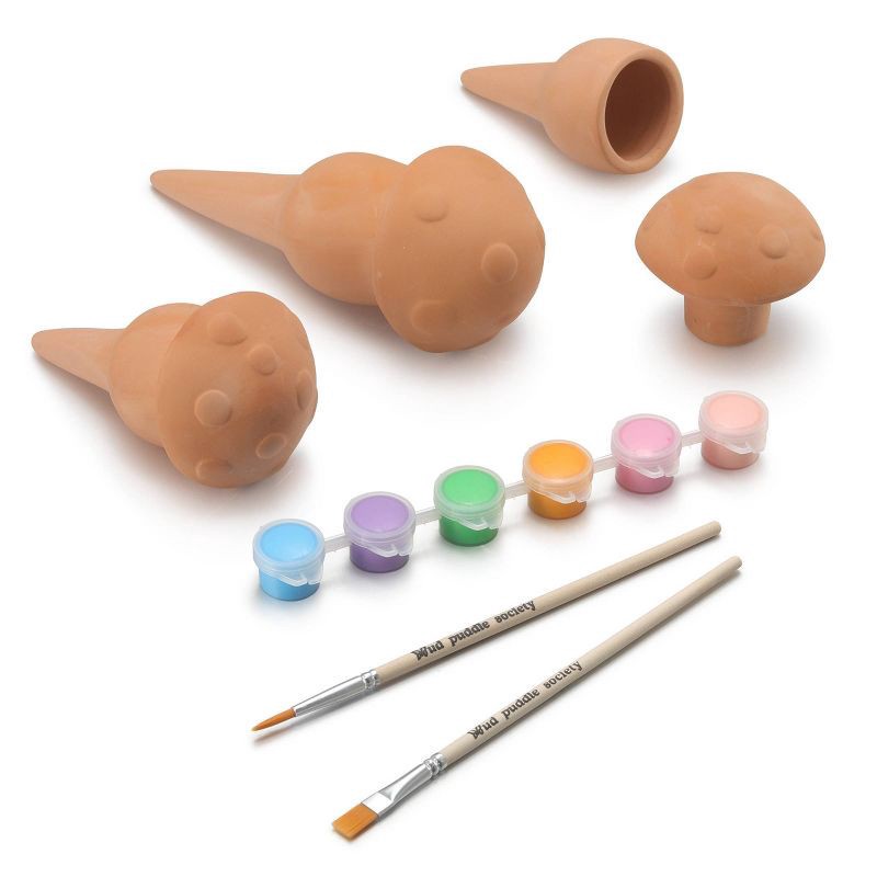 slide 4 of 6, Mud Puddle Society Self-Watering Spikes Mushroom, 1 ct