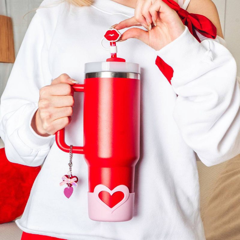 slide 5 of 6, CharCharms Valentines Handle Charm Heart with Bowl, 1 ct