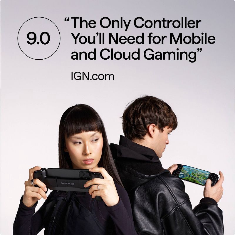 slide 2 of 7, Backbone Pro Black Controller: USB-C & Bluetooth Game Controller for Android & iPhone, 1 ct
