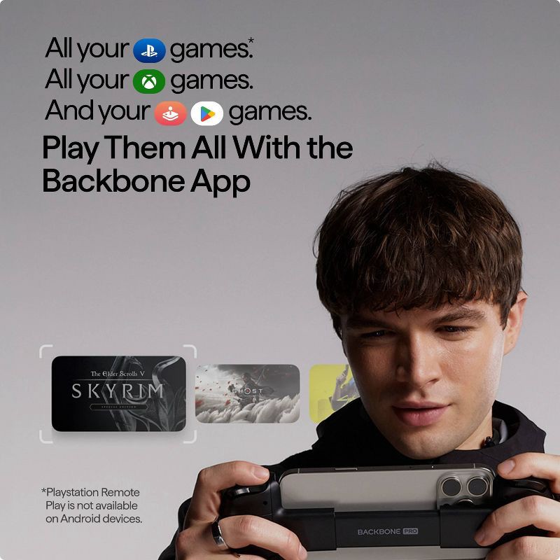 slide 5 of 7, Backbone Pro Black Controller: USB-C & Bluetooth Game Controller for Android & iPhone, 1 ct