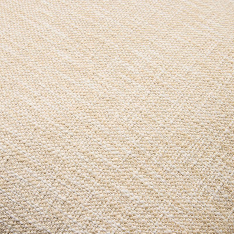 slide 3 of 4, Hearth & Hand with Magnolia 18"x18" Textured Fringe Throw Pillow Sour Cream - Hearth & Hand™ with Magnolia, 1 ct