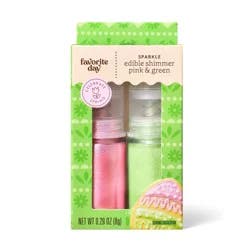 Easter Light Pink and Light Green Edible Glitter - 0.28oz - Favorite Day™
