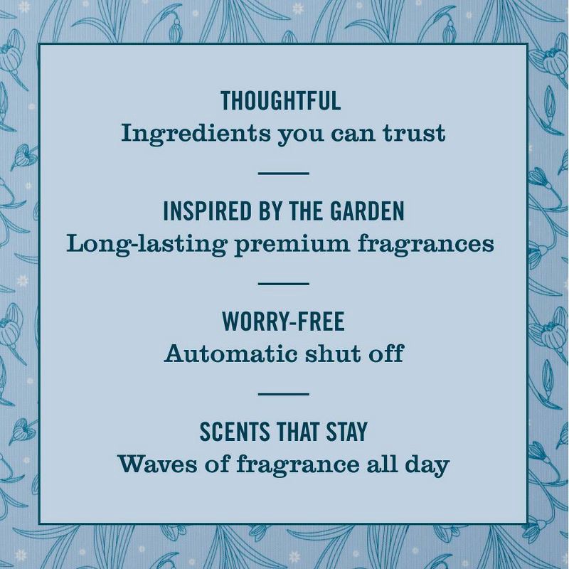 slide 4 of 9, Mrs. Meyer's Clean Day Premium Scented Oil Plug-In Diffuser Air Freshener Starter Kits - Snow Drop - 1 Warmer + 1 Refill - 0.67 fl oz, 0.67 fl oz