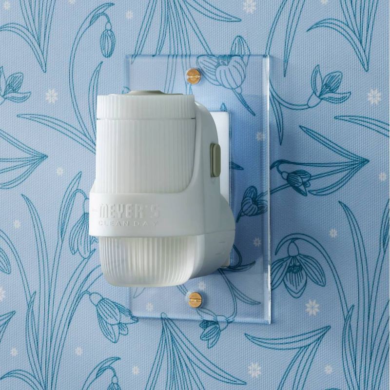 slide 5 of 9, Mrs. Meyer's Clean Day Premium Scented Oil Plug-In Diffuser Air Freshener Starter Kits - Snow Drop - 1 Warmer + 1 Refill - 0.67 fl oz, 0.67 fl oz