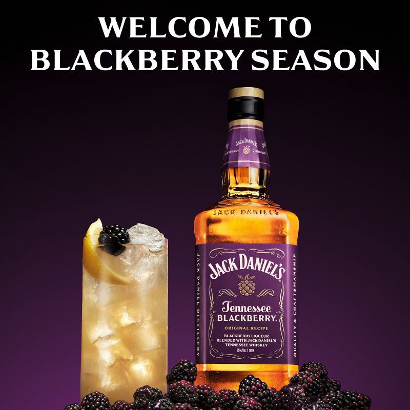 slide 2 of 10, Jack Daniel's Blackberry American Whiskey - 750ml Bottle, 750 ml
