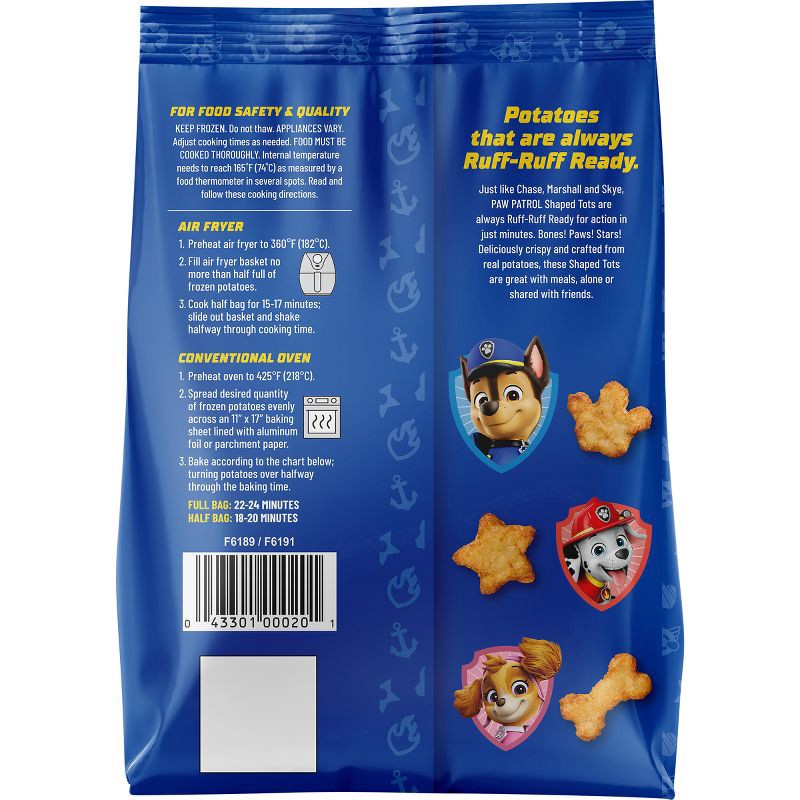 slide 2 of 5, PAW Patrol Frozen Shaped Tots - 24oz, 24 oz