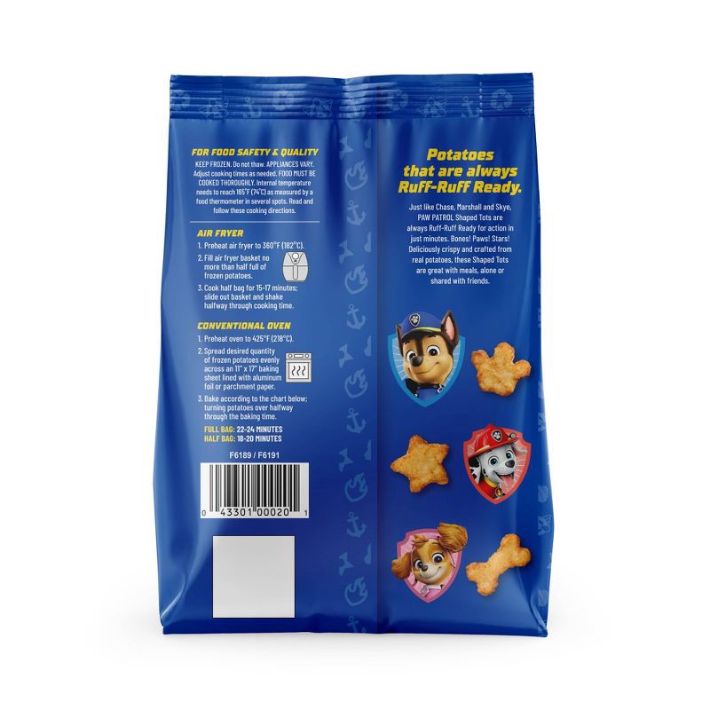 slide 5 of 5, PAW Patrol Frozen Shaped Tots - 24oz, 24 oz