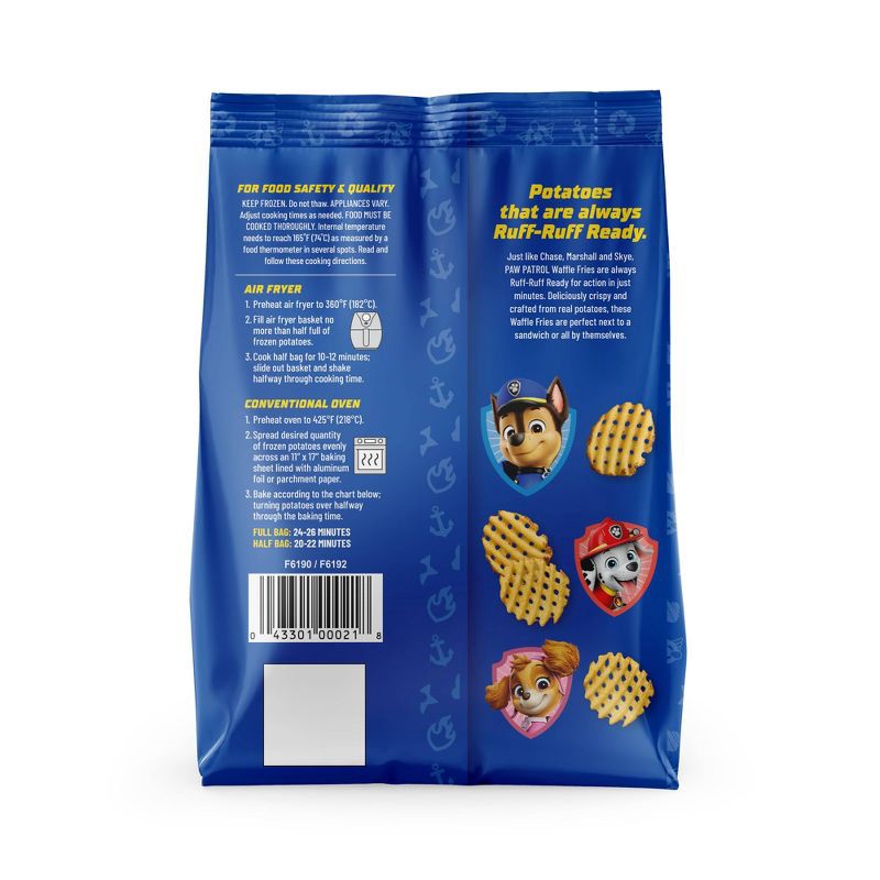 slide 5 of 5, PAW Patrol Frozen Waffle Fries - 24oz, 24 oz