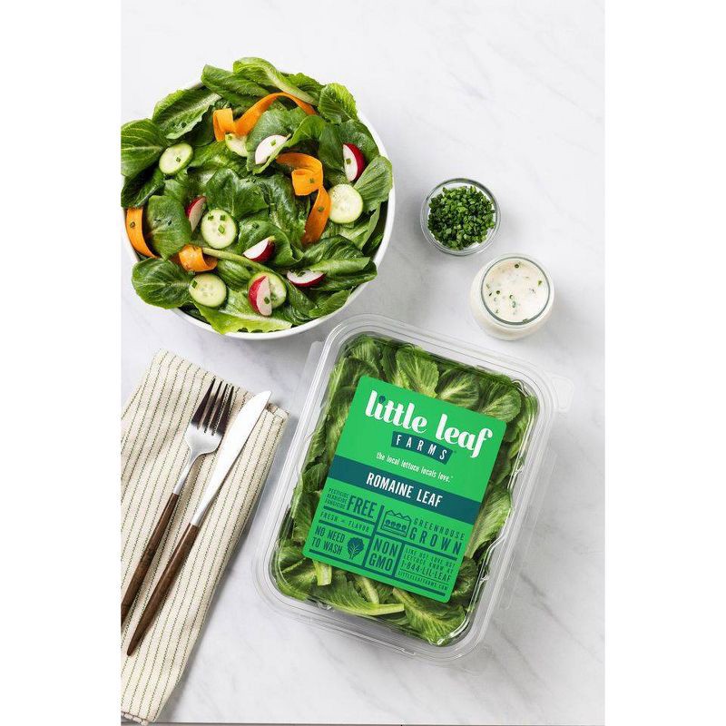 slide 5 of 6, Little Leaf Farms Fresh Romaine Leaf Lettuce - 4oz, 4 oz