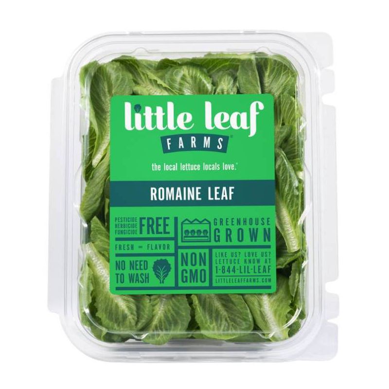 slide 1 of 6, Little Leaf Farms Fresh Romaine Leaf Lettuce - 4oz, 4 oz