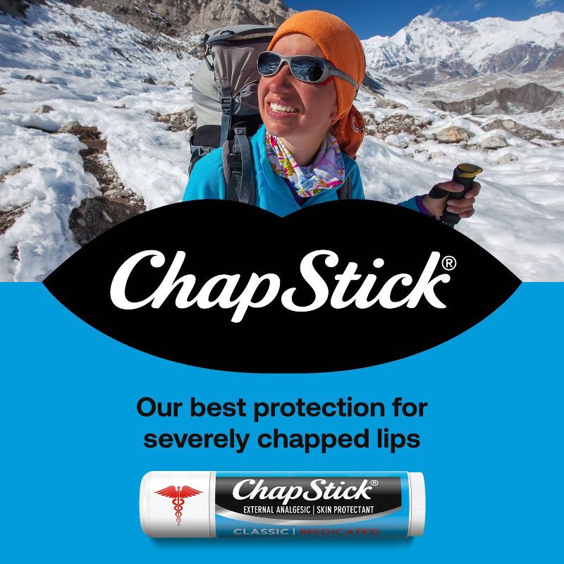 slide 3 of 8, Chapstick Classic Medicated Lip Balms - 0.45oz/3ct, 0.45 oz, 3 ct