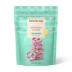 Easter Strawberry Covered Mini Pretzels - 6oz - Favorite Day™