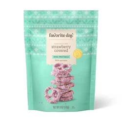 Easter Strawberry Covered Mini Pretzels - 6oz - Favorite Day™