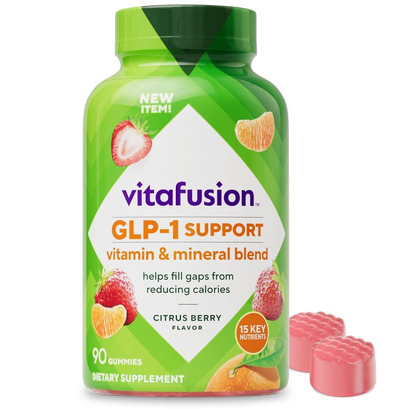 slide 1 of 9, Vitafusion GLP-1 Mineral Blend Dietary Supplement Gummies - 90ct, 90 ct