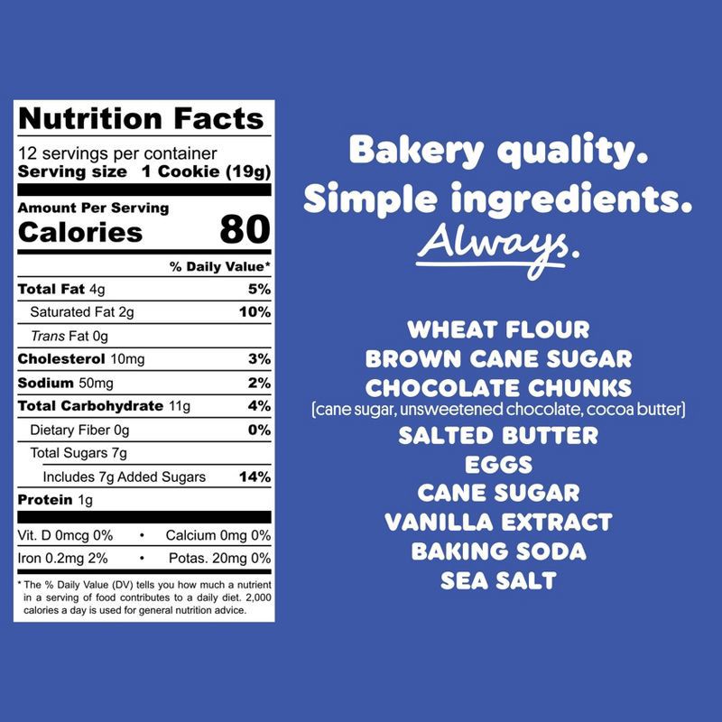 slide 4 of 4, BAKR Brown Butter Chocolate Chip Frozen Cookie Dough - 8oz, 8 oz