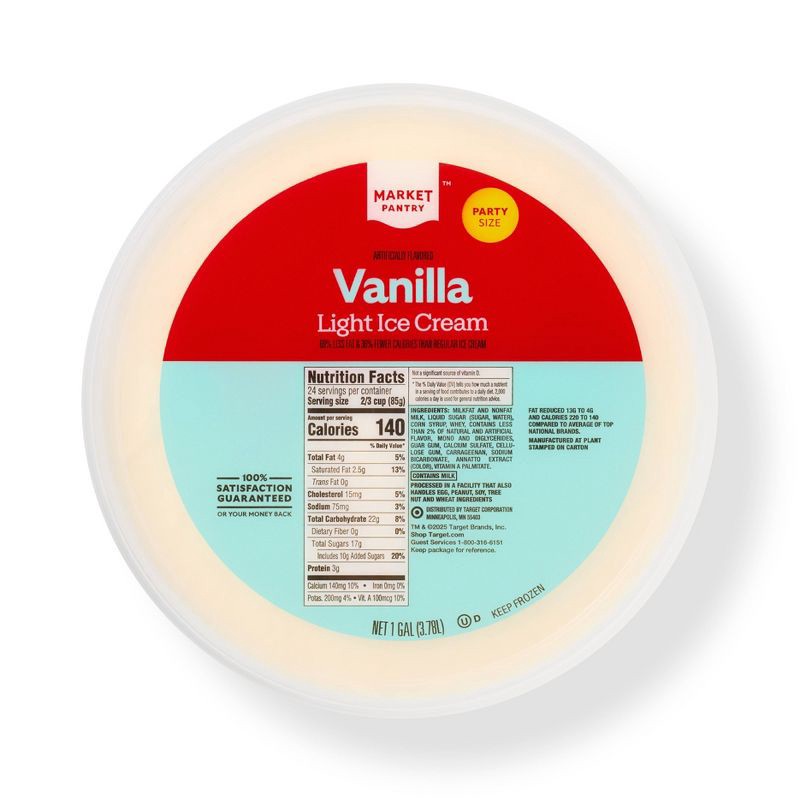 slide 1 of 3, Vanilla Ice Cream - 1gal - Market Pantry™, 1 gal