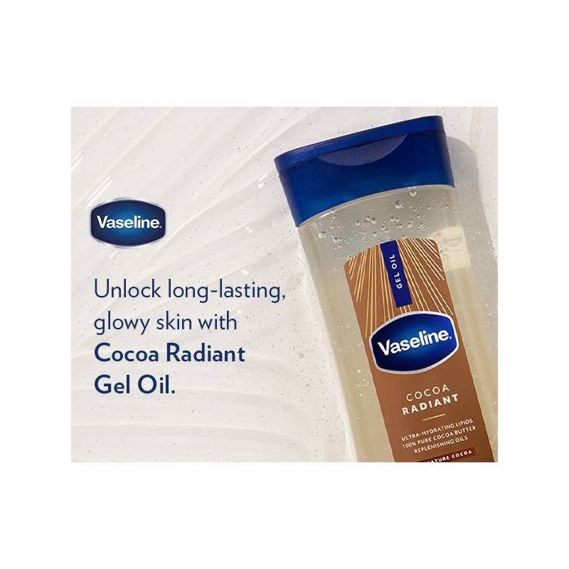 slide 3 of 5, Vaseline Cocoa Radiant Gel Mini Body Oil - Travel Size - 1.7 fl oz, 1.7 fl oz