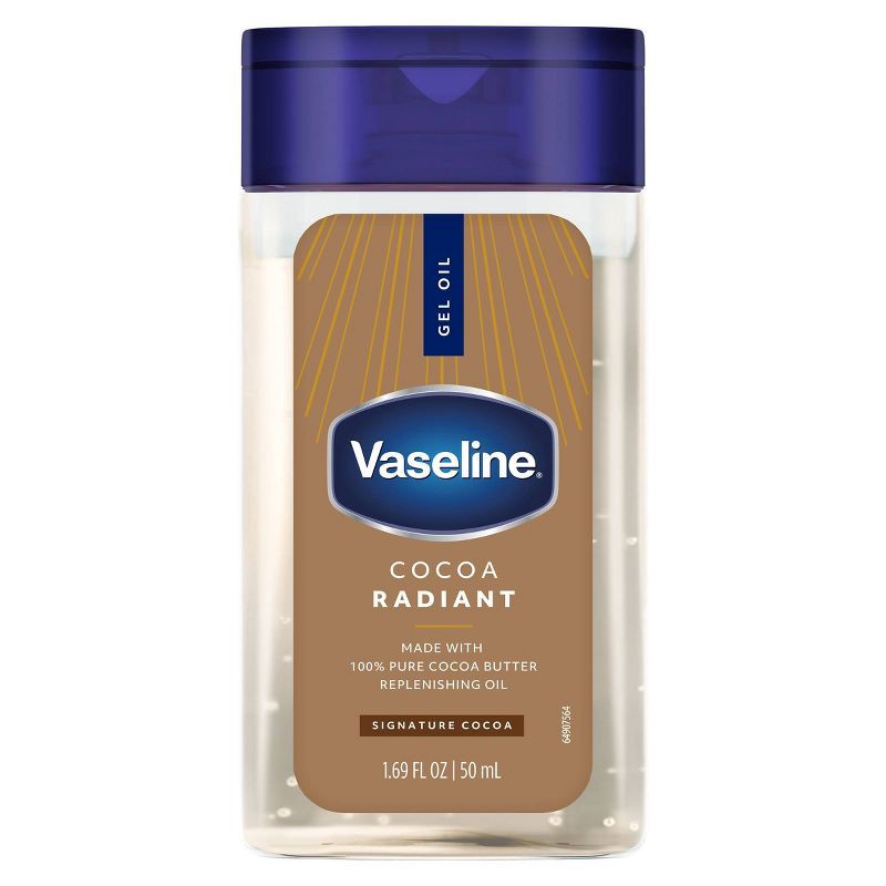 slide 1 of 5, Vaseline Cocoa Radiant Gel Mini Body Oil - Travel Size - 1.7 fl oz, 1.7 fl oz