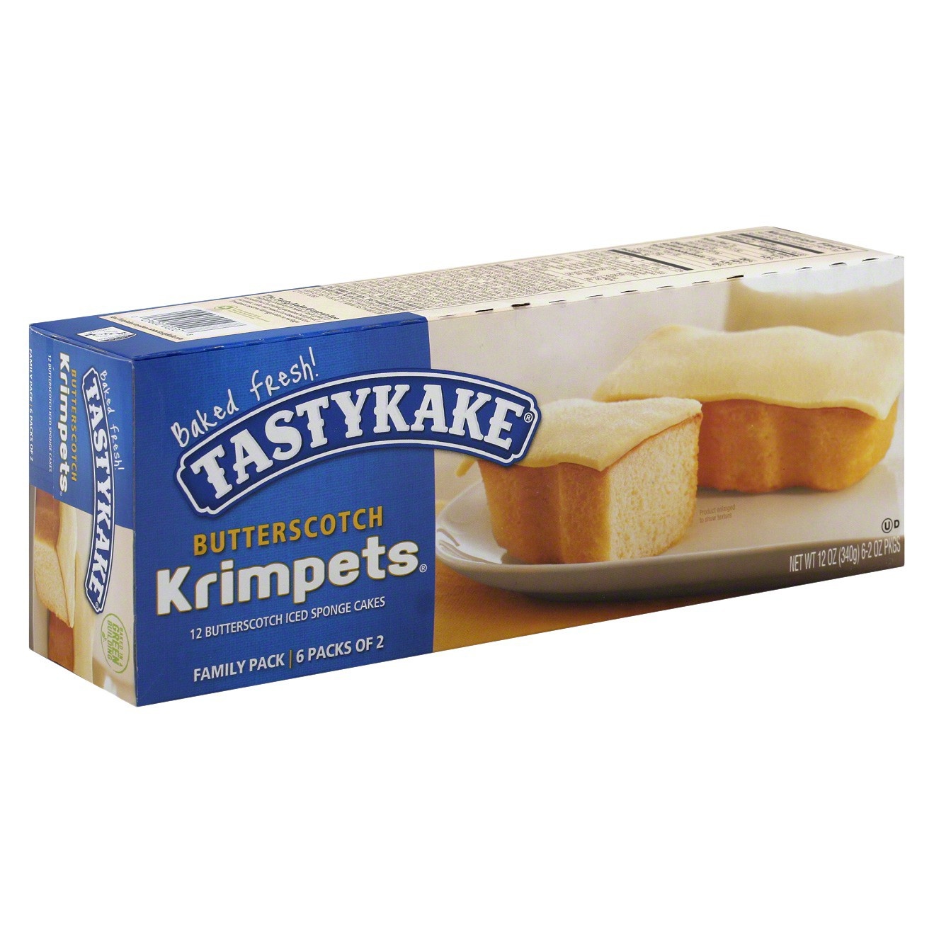 slide 1 of 1, Tastykake Krimpets 6 - 2 oz Packs, 12 ct