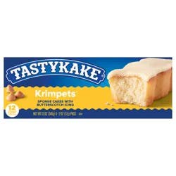 Tastykake Butterscotch Krimpets, 12 Count, 6 Packs of 2 Sponge Cakes with Butterscotch Icing