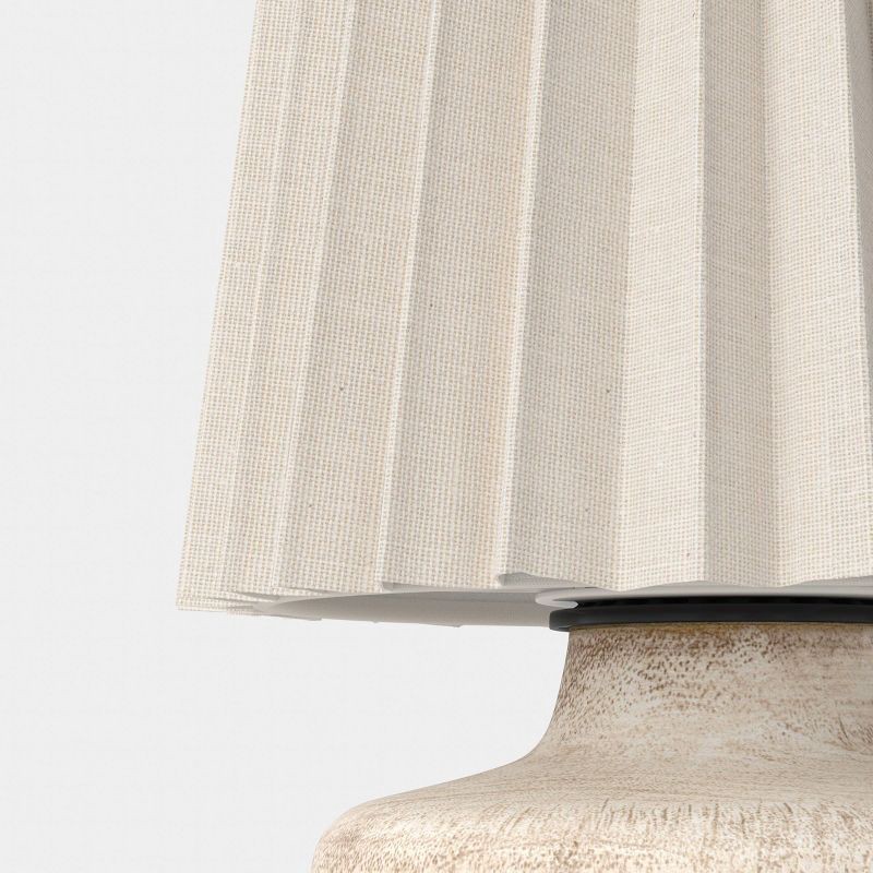 slide 4 of 4, Mini Lamp Faux Wood Light - Room Essentials™, 1 ct