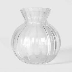 Round Glass Vase Clear - Room Essentials™