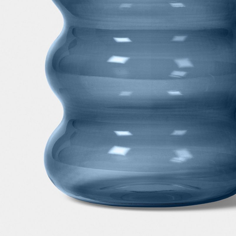 slide 3 of 3, Bubble Glass Vase Blue - Room Essentials™, 1 ct