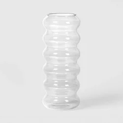 Bubble Glass Vase Clear - Room Essentials™