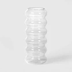 Bubble Glass Vase Clear - Room Essentials™