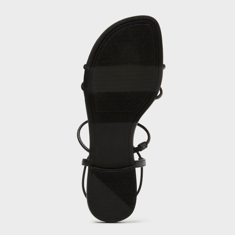 slide 4 of 4, Women's Kianna Sandals with Memory Foam Insole – A New Day™ Black 11, 1 ct