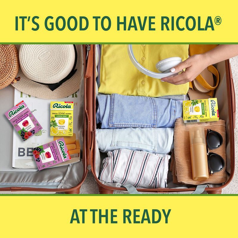 slide 3 of 8, Ricola Sugar Free Lemon Mint - On The Go Box - 18ct Box - 3.2oz/2pk, 18 ct, 3.2 oz, 2 ct