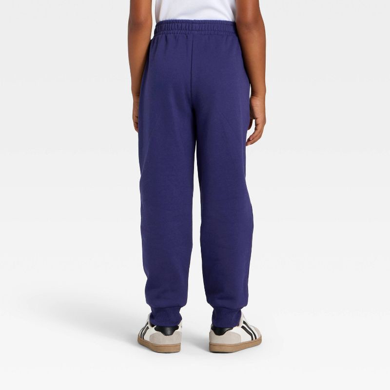 slide 4 of 4, Boys' Marvel Minecraft Creeper Fleece Sweatpants - Navy Blue M, 1 ct