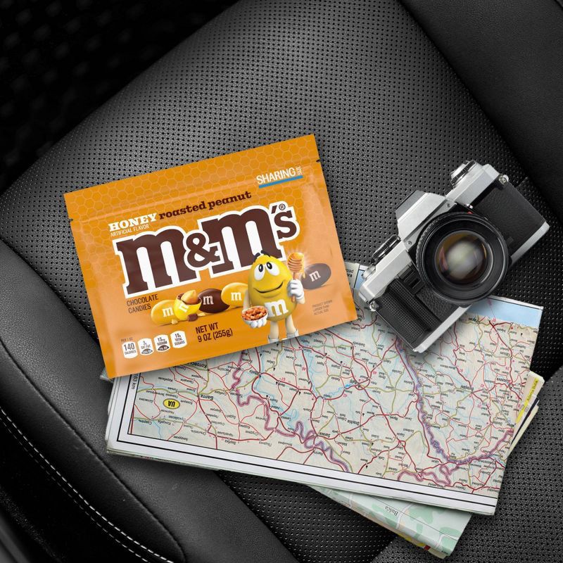 slide 6 of 11, M&M's Honey Roasted Nut Chocolate Candy - Sharing Size - 9oz, 9 oz
