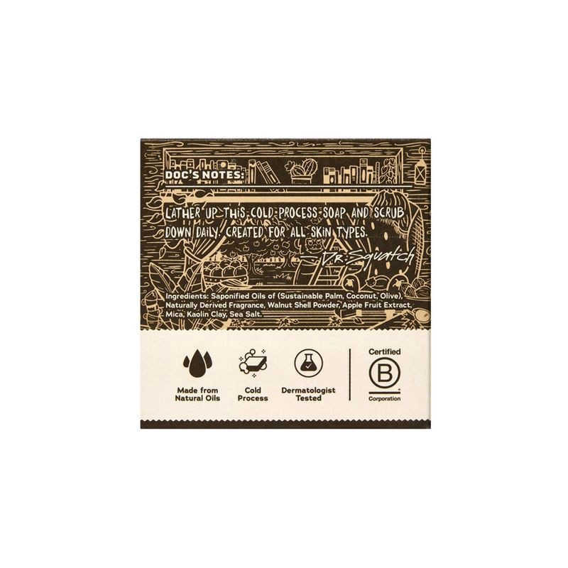 slide 2 of 8, DR. SQUATCH Men's All Natural Bar Soap - Flannel Forest - 5oz, 5 oz