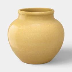 Round Ceramic Vase Yellow - Room Essentials™