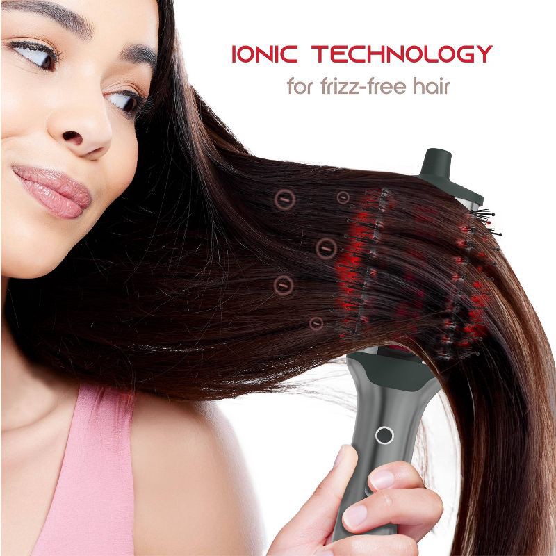slide 7 of 8, SLF Red Light Therapy 5-in-1 Ionic Dry Hair Brush & Heat Comb, 1 ct