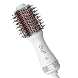 SLF Red Light Therapy Travel Dryer Hair Brush: Nylon Bristle, Plastic Construction, All Hair Types Styling Tool