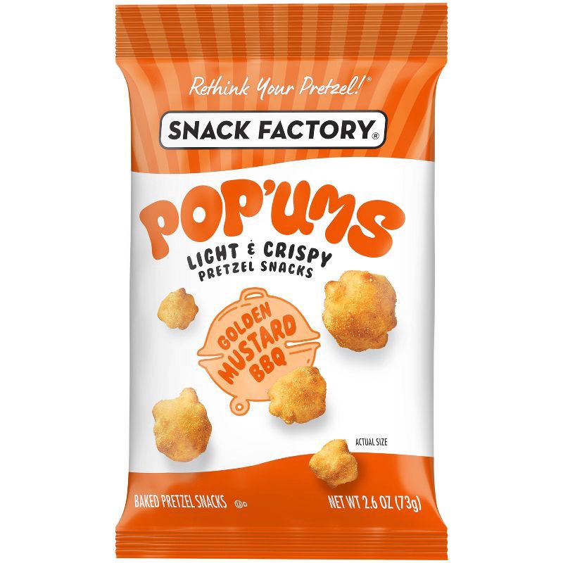 slide 3 of 3, Snack Factory Pop'Ums Golden Mustard BBQ Chips Grab Bag - 2.6oz, 2.6 oz
