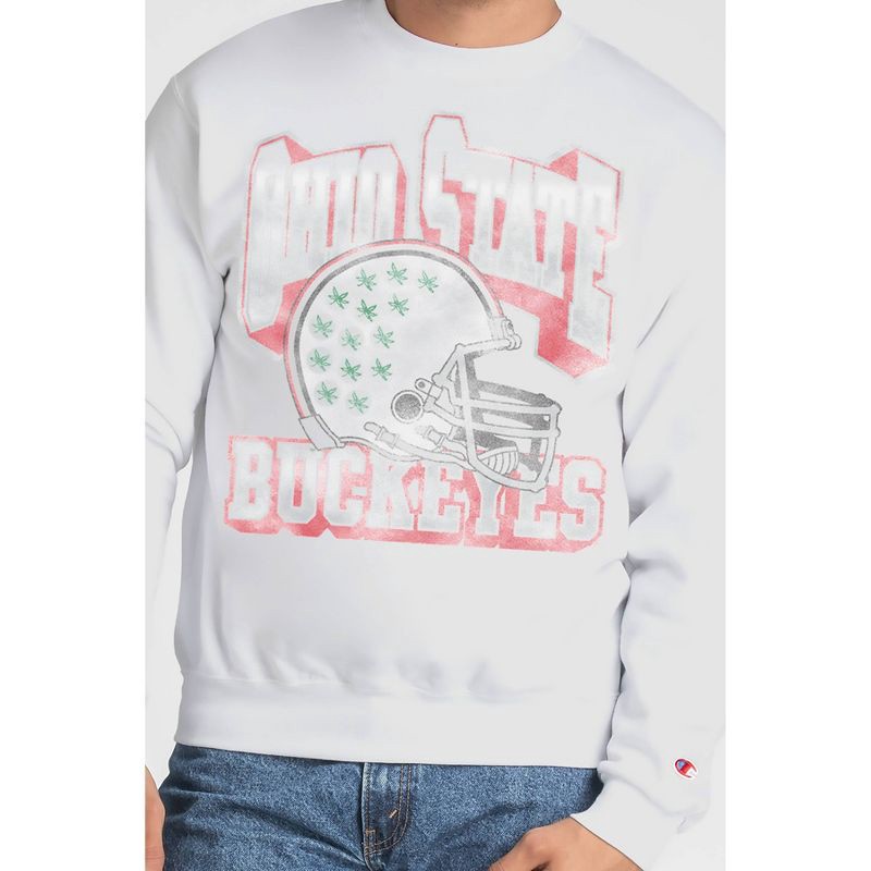 slide 5 of 8, NCAA Ohio State Buckeyes Champion Crew Neck Sweatshirt - L, 1 ct