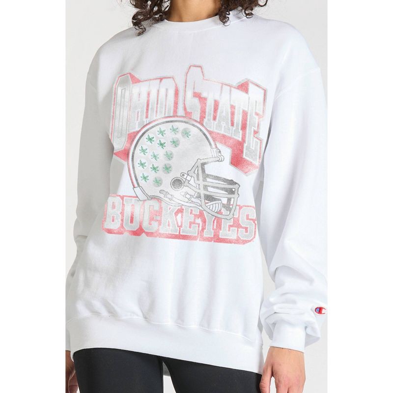 slide 7 of 8, NCAA Ohio State Buckeyes Champion Crew Neck Sweatshirt - L, 1 ct