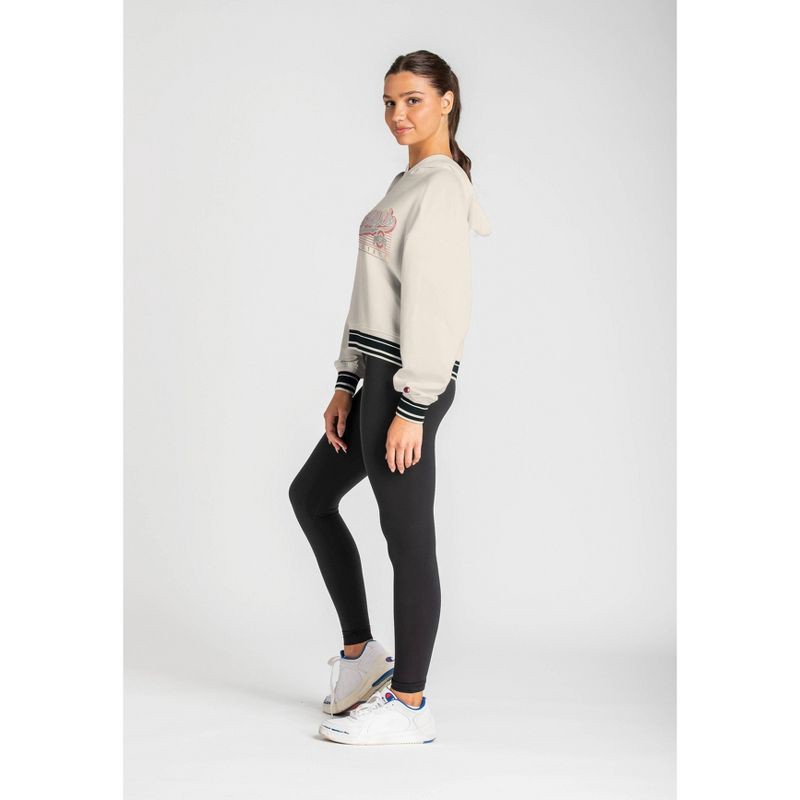 slide 3 of 4, NCAA Ohio State Buckeyes Women's Champion Cropped Hooded Sweatshirt - M, 1 ct