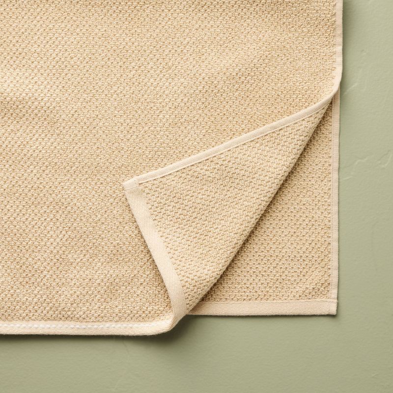 slide 4 of 4, Hearth & Hand with Magnolia Hand Towel Tan/Cream - Hearth & Hand™ with Magnolia, 1 ct