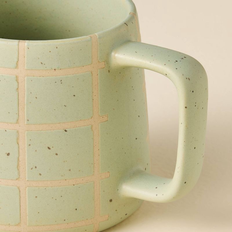 slide 3 of 3, Hearth & Hand with Magnolia 13 fl oz Stoneware Coffee Mug Green - Hearth & Hand™ with Magnolia, 13 fl oz