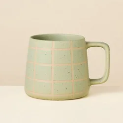 Hearth & Hand with Magnolia 13 fl oz Stoneware Coffee Mug Green - Hearth & Hand™ with Magnolia
