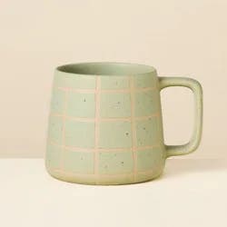 Hearth & Hand with Magnolia 13 fl oz Stoneware Coffee Mug Green - Hearth & Hand™ with Magnolia