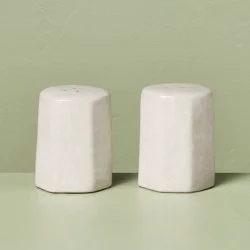 Hearth & Hand with Magnolia Stoneware Salt and Pepper Shaker Set Sour Cream - Hearth & Hand™ with Magnolia