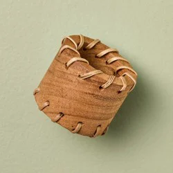 Hearth & Hand with Magnolia Set of 4 Carved Edge Napkin Ring Light - Hearth & Hand™ with Magnolia