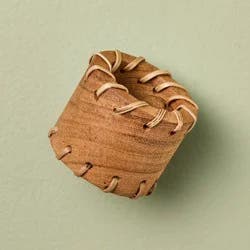 Hearth & Hand with Magnolia Set of 4 Carved Edge Napkin Ring Light - Hearth & Hand™ with Magnolia