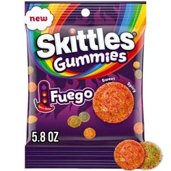 Skittles Gummies Fuego Sweet and Spicy Gummy Candy - 5.8oz